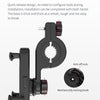 2 PCS Motorcycle Electrical Pedal Car Self-Lock Bracket Riding One-Button Shrink Mobile Phone Holder(Black M1)