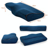 Butterfly Shape Memory Foam Snorked Pillow Slow Rebound Health Care Cervical Pillow, Dimensions: 50x30x10x6cm(Water Cube White)