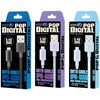 WEKOME WDC-03 Tidal Energy Series 2.4A USB to 8 Pin Braided Data Cable, Length: 1m (Blue)