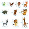 Storytelling Forest Animal Felt Sheet Early Education Enlightenment Awareness Teaching Kids(Blue)