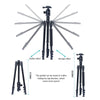 TRIOPO Oubao A-308S Adjustable Portable  Aluminum Alloy Tripod with Ball Head for SLR Camera