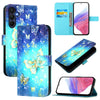 For Samsung Galaxy A26 5G 3D Painting Horizontal Flip Leather Phone Case(Golden Butterfly)