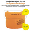 Children Arm Circle Learning Swimming Training Circle Adult Swimming Sleeve Safety Double Air Bag Floating Ring(Orange)