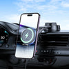 hoco HW25 Neon Magnetic Wireless Fast Charging Car Center Console Holder(Black)