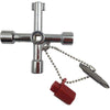 Elevator Water Meter Valve Cross Key Inner Triangle Wrench, Style: E Silver