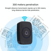 Wireless Doorbell, 300m Range, Plug-in, LED Flash, 38 Ringtones