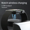 H27 15W  6 In 1 With Clock Function Magnetic Phone Wireless Charger For iWatch/AirPods(Black)