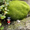 5pcs Simulation of False Moss Simulation of Bryophyte Stone Moss Flocking False Lawn Micro Landscape Decoration Accessories, Diameter: 6cm