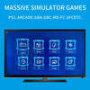 M12 Mini Cube Arcade Game Console HD TV Game Player Support TF Card with Black+Red Controllers 64G
