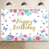 1.5m X 1m Butterfly Pattern Photography Backdrop Birthday Party Decoration Background Cloth(MDT08919)