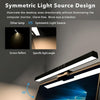 TB-30SA 33cm Timing Dimming Display Asymmetric Working Eye Care LED Desk Lamp Laptop Screen Hanging Light(Black)