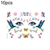 10 PCS Waterproof Music Festival Glitter Tattoo Stickers(LG-006)
