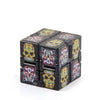 3 PCS Infinite Magic Cube Halloween & Christmas Theme Decompression Pocket Cube Second Order Cube Toy(No.335k-9 Skeleton Yellow)