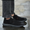 Anti-smashing Anti-piercing Labor Insurance Shoes Non-slip Wear-resistant Work Shoes, Size:45(Black)