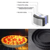 BM1075 Perforated Pizza Pan Kitchen Carbon Steel Non-stick Fruit Pie Mould Bakeware, Specification: 5 inches