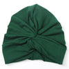 Baby Hat Cotton Soft Turban Knot Summer Bohemian Kids Girls Newborn Cap(Green)