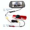 PZ476 Car Waterproof 170 Degree Brake Light View Camera + 7 inch Rearview Monitor for Volkswagen Caddy 2013-2015