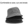 Washed Solid Bucket Hat Versatile Hip Hop Street Hat, Size: Free Code(Black)
