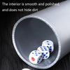 6 PCS Bar Thickening Anti-skid Dice Cup, Style: Little Waist(Golden)