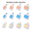 10 PCS Multi-Function Branch Wire Butt Copper Wire Quick Connection Terminal, Model: F12 Orange Handle One in Two Out
