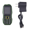 W2025 Triple Proofing Elder Phone, Waterproof Shockproof Dustproof, 5800mAh Battery, 1.8 inch, 21 Keys, LED Flashlight, Dual SIM(Green)