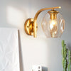 5W Warm Light Simple Bedroom Study Bedside Lamp LED Wall Lamp Creative Corridor Wall Lamp(2032 Gold)