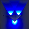 9W LED Triangle Wall Light Interior Corridor Aisle Lights(Blue Light)