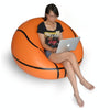 Fashion Casual Lazy Chair Creative Inflatable Sofa Single Stool(Football Sofa)