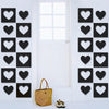 6pcs /Set Acrylic Heart Combination Mirror Stereo Wall Stickers Home Decoration Soft Mirror(Silver)