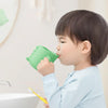 Water Mug Brushing Cup Baby Home Cute Cartoon Drop-Proof Eco-Friendly Dinosaur Cup(Green)