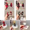 Christmas Gold Velvet Headdress Duckbill Clip, Color: LD009 Elk