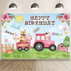 1.5m X 1m Cartoon Farm Animals Photography Backdrop Birthday Party Background Decoration(MDN12819)