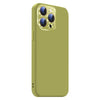 For iPhone 14 Pro Max Nano Lens Cover Liquid Silicone Phone Case(Fruit Green)