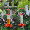Red Hummingbird Feeder | Outdoor Hanging Garden Feeder | 360ml