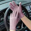 Outdoor Bicycle Riding Fishing Gloves Thin Breathable Anti-UV Sports Ice Silk Gloves, Style: Women Full Finger Pink
