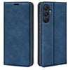 For Samsung Galaxy A26 Retro-skin Magnetic Suction Leather Phone Case(Dark Blue)