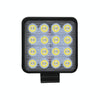 12W White Light Square-Shaped Waterproof Car Boat Marine Work Lights Spotlight LED Bulbs, DC 9-30V