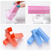 10 PCS Tofu Block Nail Polish Four Squares High Elastic Cotton Manicure Sand Block (Orange)