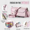 For Samsung Galaxy S25+ 5G CaseMe C36 Card Slots Zipper Wallet RFID Anti-theft Leather Phone Case(Pink)