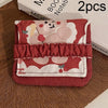 BD0443 2pcs Cartoon Pattern Large Capacity Sanitary Storage Bags(Red Cherry Bear)