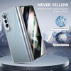 For Samsung Galaxy Z Fold3 5G lce Folding Series Integrated Clear PC Phone Case(Silver)