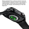 TK16 2.04 inch LCD Screen Steel Strap Smart Watch Supports Health Monitoring(Black)