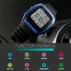 SKMEI 1278 Fashionable Outdoor 50m Waterproof Digital Watch Student Sports Wrist Watch Support 5 Group Alarm Clocks(Blue)