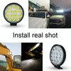 10.5W White Light Round-Shaped Waterproof Car Boat Marine Work Lights Spotlight LED Bulbs, DC 9-30V