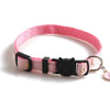 Cat Collar, Pink Star & Moon Pendant, 28cm, Nylon Webbing