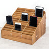 D-86 Office Conference Classroom Mobile Phone Storage Box, Style: 36 Grids (Walnut)
