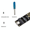 NGFF M.2 Bkey SATA Hard Disk SSD To USB3.1 Type-C / USB-C Expansion Card Conversion Board(Black)