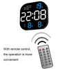 6633 LED Screen Digital Display Timing Desktop Alarm Clock Living Room Hanging Clock(Green Light)