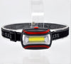 2 PCS 3W Portable Mini COB LED Headlamp Head Lamp Torch with 3 Lighting Modes
