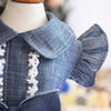 Small Dog Denim Skirt, XS, Bow Detail, Autumn/Winter